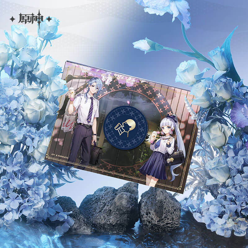 Genshin Xiyu Kamisato Ayato Ayaka Standee Badge Gift Box