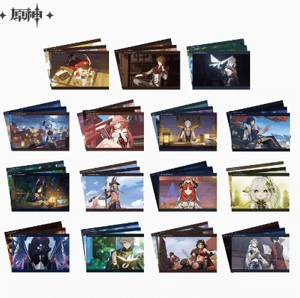 Genshin Character PV Series Badge Pendant Album