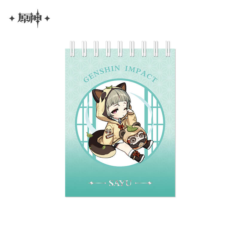 Genshin Outing Series Q Style Badge Pendant Notepad
