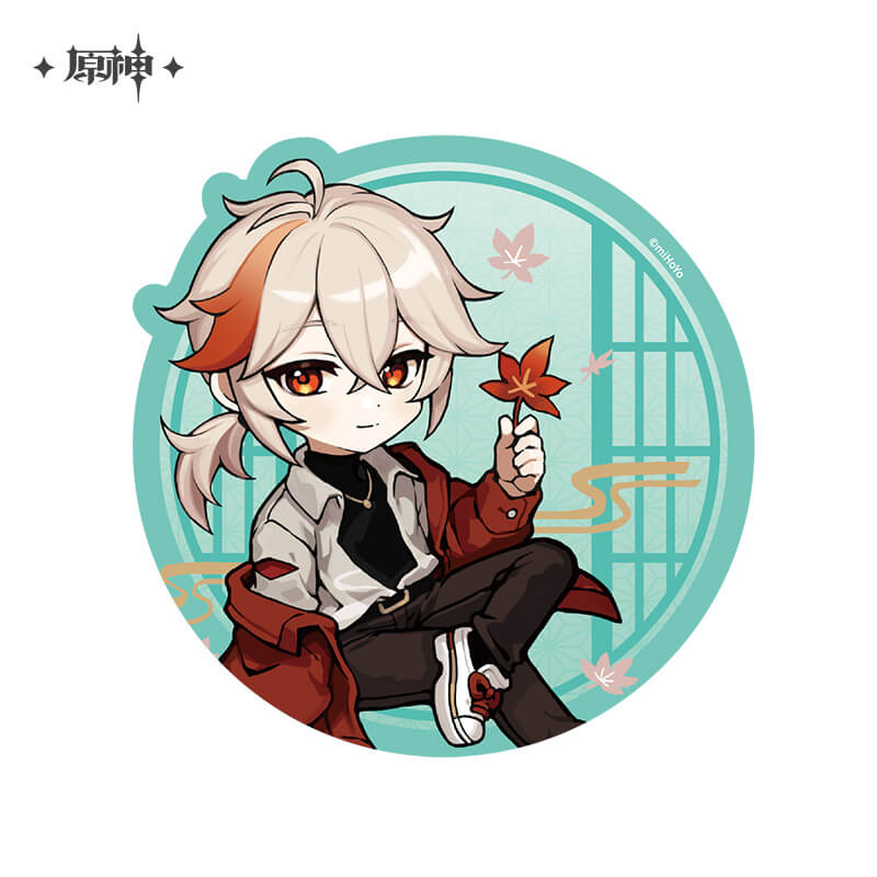 Genshin Outing Series Q Style Badge Pendant Notepad