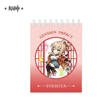 Genshin Outing Series Q Style Badge Pendant Notepad