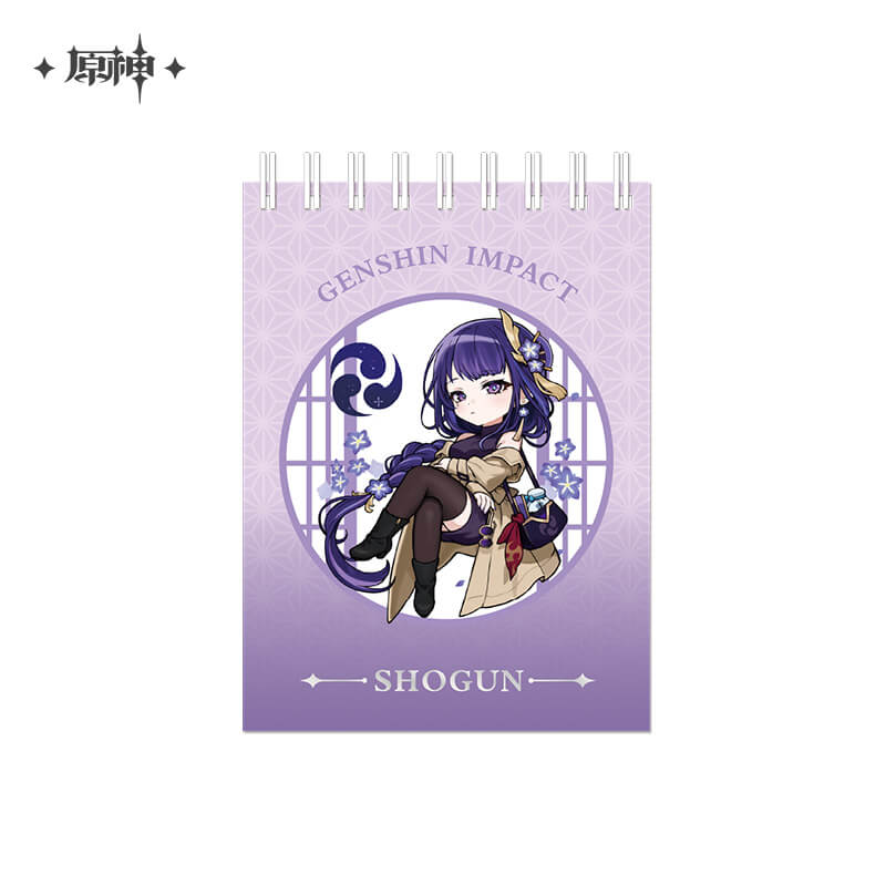 Genshin Outing Series Q Style Badge Pendant Notepad