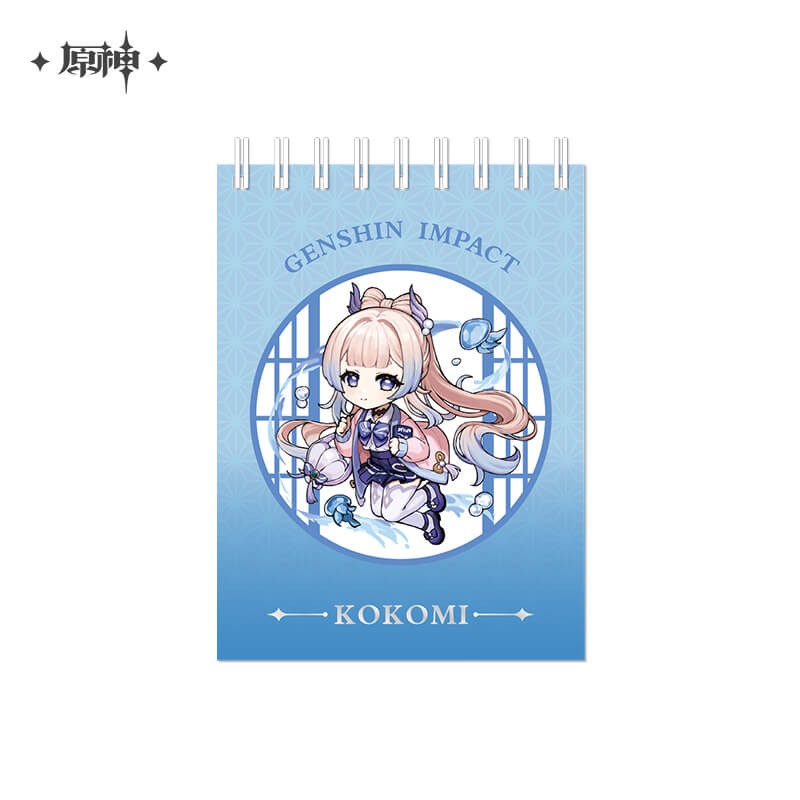 Genshin Outing Series Q Style Badge Pendant Notepad