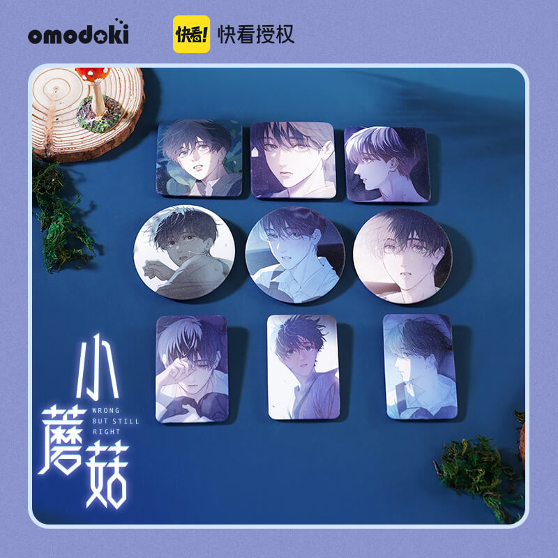 Little Mushroom Omodoki Badge Lenticular Cards Quicksand Standee Plushie Puppets