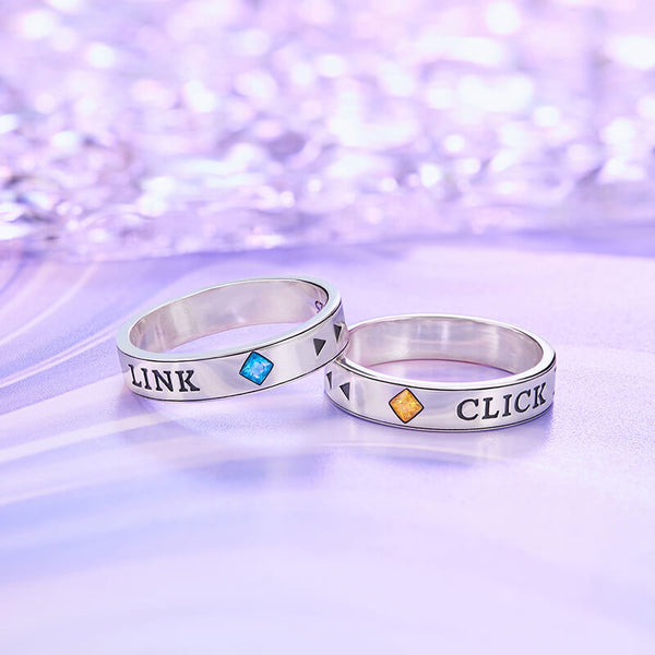 2pcs 5% off】Link Click XYS 925 Silver Rings – CQL Derivs