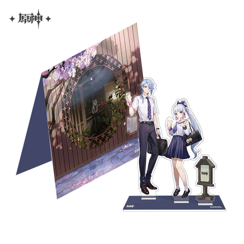 Genshin Xiyu Kamisato Ayato Ayaka Standee Badge Gift Box