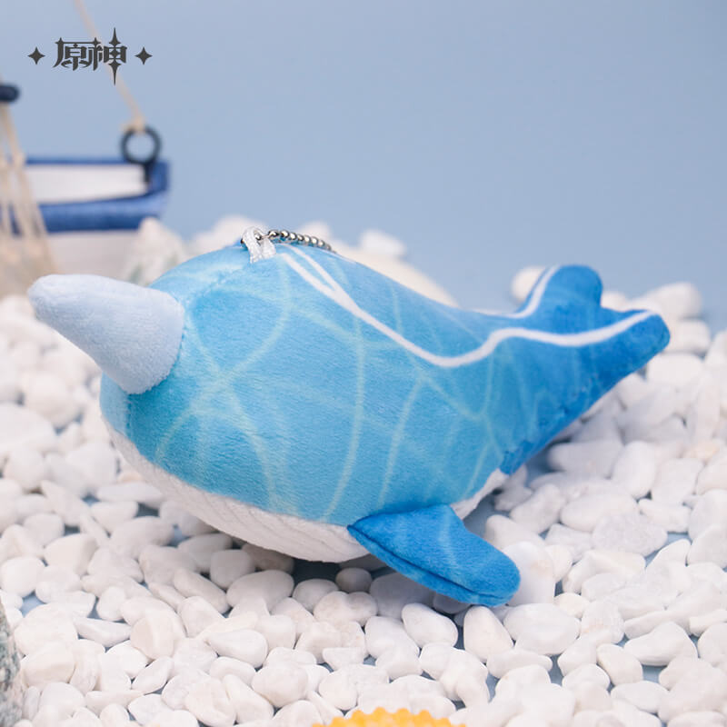 【2pcs 5% off】Genshin Tartaglia’s Whale Monoceros Caeli Plushie Keychain