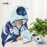 Genshin Cryo Abyss Mage Hooded Plush Blanket