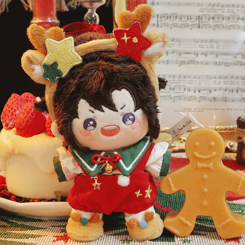 MDZS KAZE 10cm Christmas Traditional Plushie Doll Clothes Set MDZS KAZE 10cm Christmas Traditional Plushie Doll Clothes Set