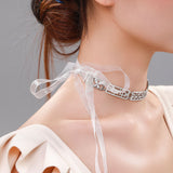 【2pcs 5% off】TGCF Xie Lian Silver-White Bracelet Choker Couple Rings