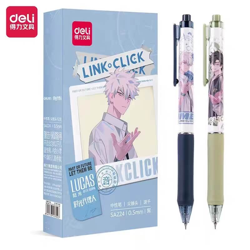 【2pcs 5% off】Link Click Stationary Pen Correction Tape Notebook