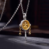 MDZS XYS Silver Pendant Necklace Bracelet Ring