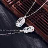 MDZS XYS Silver Pendant Necklace Bracelet Ring