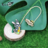 MDZS NMS Bunny Peony Brooch