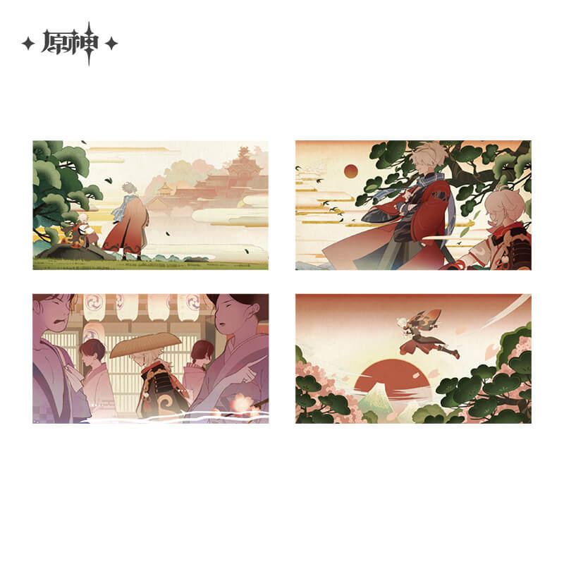 【SALE 15% OFF】Genshin Postcards Set 4pcs